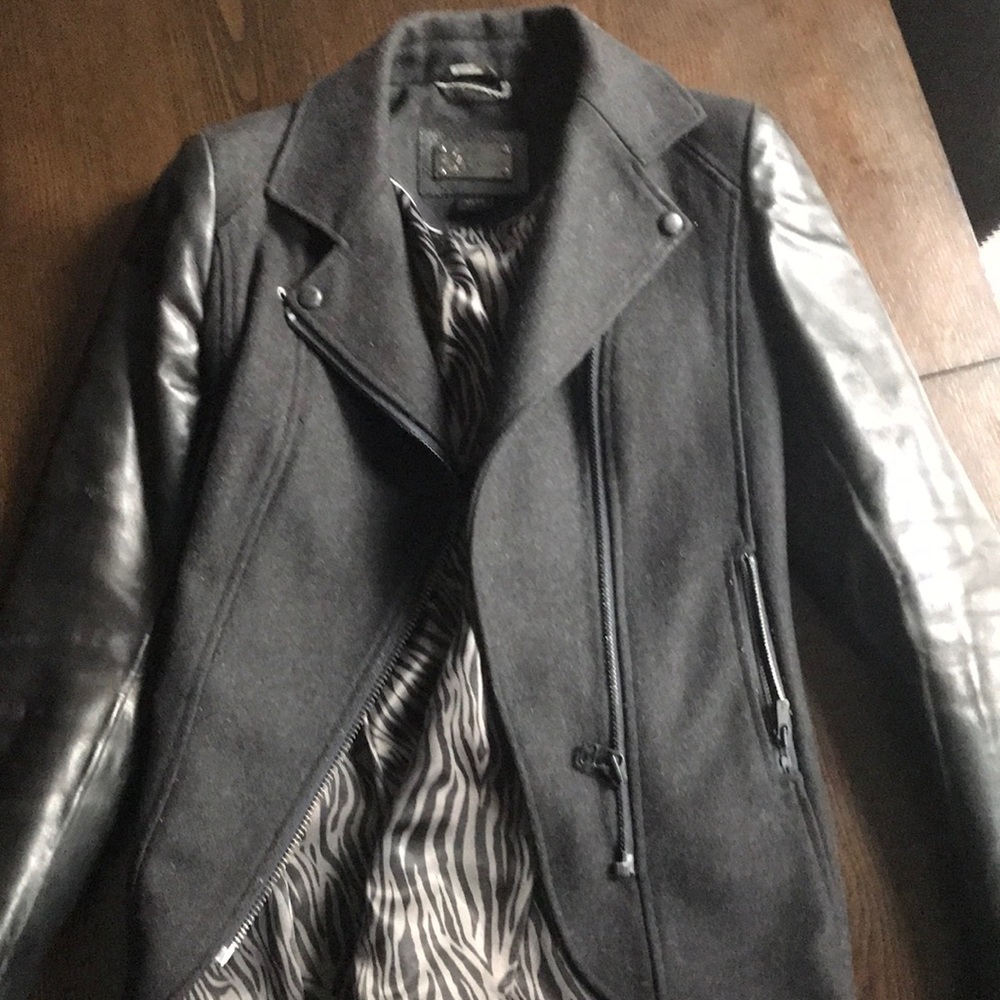 Mackage leather/wool jacket